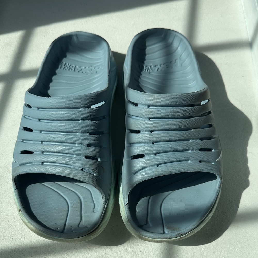 Hoka Light Blue Slide Sandals
